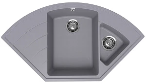 Мойка кухонная Ulgran Quartz Marta 1000-05 100х55 см, бетон