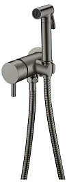 Гигиенический душ Boheme Uno 467-GM со смесителем, gun metall
