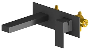 Смеситель Timo Selene 2071/03SM с внутренней частью, для раковины, черный