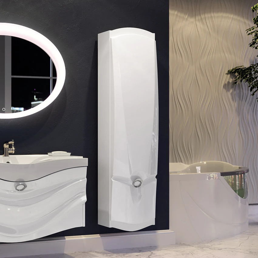 Шкаф-пенал Aima Design Sunrise / Eclipse / Cloud 30П R white