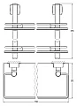 Полка FBS Esperado ESP 066 2-х ярусная 70 см - превью 2