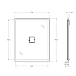 Зеркало Cezares Tiffany 73х90 с LED-подсветкой, системой антизапотевания, Verde opaco - превью 1