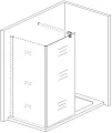 Душевая перегородка Weltwasser WW400 Walk-In 70B - превью 2