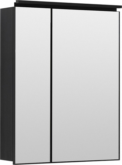 Зеркало-шкаф De Aqua Алюминиум 60 черный