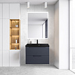 Мебель для ванной BelBagno Vittoria 80 подвесная, 2 ящика, Grigio Opaco (раковина BB800/450-LV-ART-AST-NERO)