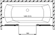 Шторка на ванну Radaway Idea Black PN DWD 150 - превью 1