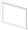 Зеркало Aquanet Алассио 11085 с LED подсветкой - превью 2