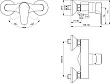 Смеситель Ideal Standard Cerafine Model D BC493AA  для душа - превью 1
