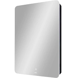 Зеркало-шкаф Mixline Асти 56х85 L с подсветкой и сенсором, черный