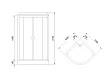 Душевая кабина Royal Bath RB 100HK7-BT-CH 100х100 (черное/прозрачное) - превью 1