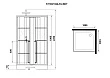 Душевая кабина Niagara Standart 100х100х225 L ST100/15QL/KL/BKT стекло с узором, профиль черный - превью 1