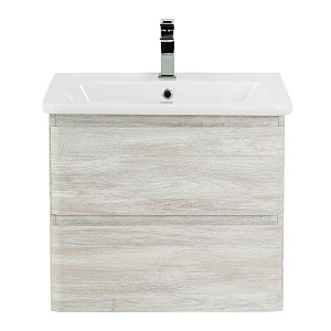 Тумба с раковиной BelBagno Albano-Cer 50 подвесная, Rovere Vintage Bianco