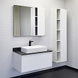 Мебель для ванной Comforty Милан 90 столешница Калакатта Блэк, белая (раковина Comforty 78189)