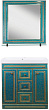 Мебель для ванной Misty Fresko 90 с 3-мя ящиками, краколет/зелёный патина