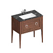 Тумба с раковиной и столешницей Kerama Marazzi Plaza Classic NEO 80 напольная, 1 ящик, орех
