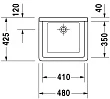 Раковина Duravit Starck 3 0313480000 48 см техническая - превью 2