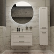 Мебель для ванной Sanvit Турин-2 80 см с двумя ящиками и декоративной 3Д вставкой, белая