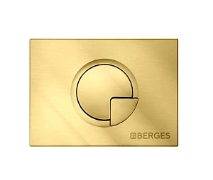 Кнопка смыва Berges Novum R9 золото глянец