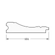 Зеркало в багетной раме EVOFORM DEFINITE BY 3031 вензель бронзовый 101 мм 49x59 - превью 2