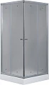 Душевой уголок Timo TL-8002 Fabric Glass с поддоном, 80x80x200 см - превью 1