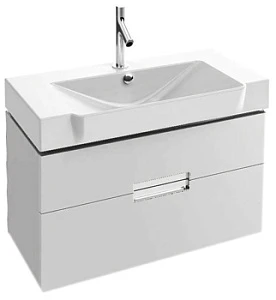 Тумба с раковиной Jacob Delafon Reve 80 белая, 2 ящика