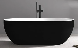 Акриловая ванна Abber AB9241MB черная матовая