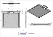 Поддон для душа Vincea VST-4SRL9090W 90х90 искусственный камень, белый матовый - превью 1