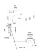 Смеситель Fiore Kevon 81BB8123 для раковины с донным клапаном белый - превью 1