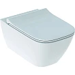 Унитаз подвесной Geberit Smyle Square 500.685.01.1 безободковый Rimfree, с микролифтом - превью 2