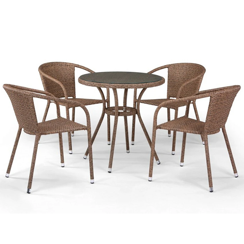 Комплект для отдыха Afina Garden T282ANT/Y137C-W56 Light Brown (4+1)