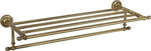Полка Migliore Mirella ML.MRL-M084.BR с полотенцедержателем, бронза
