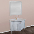 Мебель для ванной La Beaute Classic Nora белый глянец, фурнитура золото