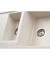 Мойка кухонная Kuppersberg Modena 1,5B2D White Alabas встраиваемая - превью 1