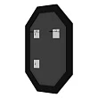 Зеркало в багетной раме EVOFORM OCTAGON BY 7267 состаренная бронза с орнаментом 120 мм 72x92 - превью 1