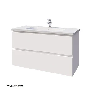 Тумба с раковиной Caprigo Sydney 34817-В231 с ящиками белый