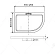 Поддон для душа RGW GWS-41 90х100 R - превью 2