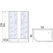 Душевой уголок River Don XL 120/90/24 MT R с поддоном - превью 2