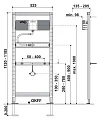 Инсталляция для писсуаров Sanit INEO для писсуара h112мм, без кронштейнов крепления - превью 1