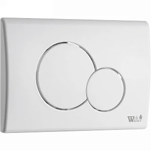 Кнопка смыва WeltWasser WW Marberg 507 RD GL-WT белая глянцевая