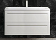 Тумба с раковиной Art&Max AM-Platino-1000-2C-SO-BL белый глянец, подвесная