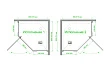 Душевой уголок Royal Bath RB 90TR-T 90х90х185 стекло прозрачное, профиль белый - превью 2