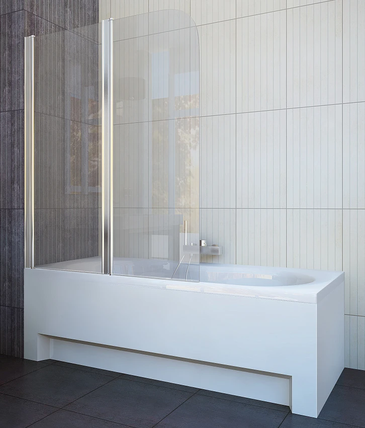 Шторка на ванну Koller Pool Waterfall Line QP95 L Chrome Clear
