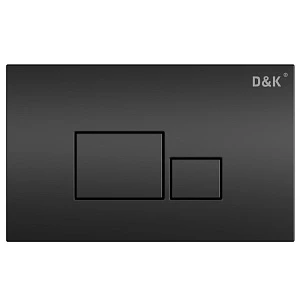 Кнопка смыва D&K Quadro DB1519025 универсальная, черная