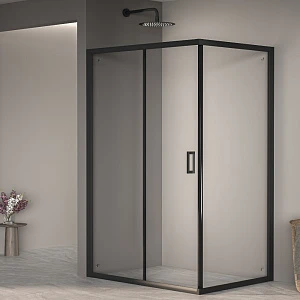 Душевой уголок RGW Passage PA-245B 120x80x190 профиль черный, стекло прозрачное