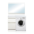 Мебель для ванной Style Line El Fante Даллас 110 напольная, 2 ящика, Люкс Plus, эмаль, L
