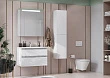 Тумба с раковиной Roca The Gap 80 подвесная, 2 ящика, белый глянец - превью 1