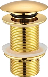 Донный клапан для раковины Creavit SF030G без перелива, золото