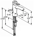 Смеситель Kludi Amphora 540260575 для раковины - превью 2