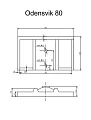 Мебель для ванной ASB-Mebel Санта 80 напольная, 2 ящика, белый - превью 1