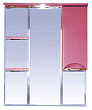 Зеркало-шкаф Misty Жасмин 85 с подсветкой, розовая эмаль R